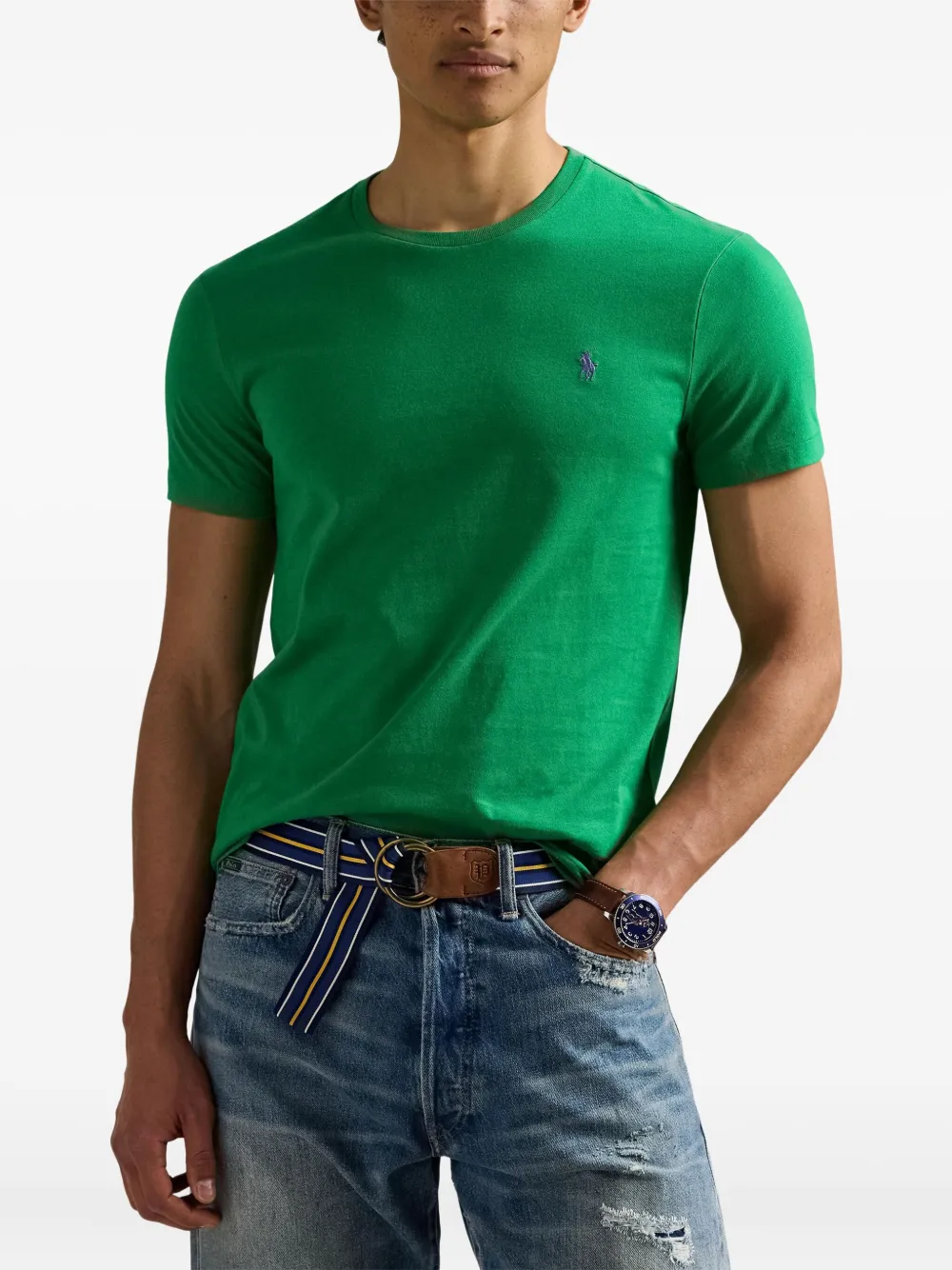 Polo Ralph Lauren T-shirt met geborduurd logo Groen