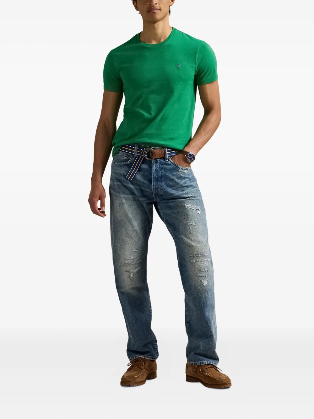 Polo Ralph Lauren T-shirt met geborduurd logo Groen