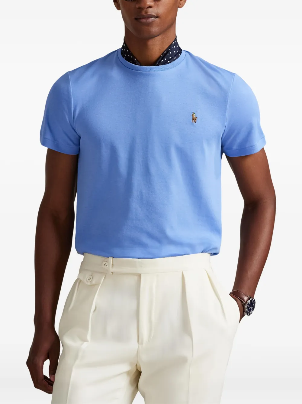 Polo Ralph Lauren T-shirt met borduurwerk Blauw