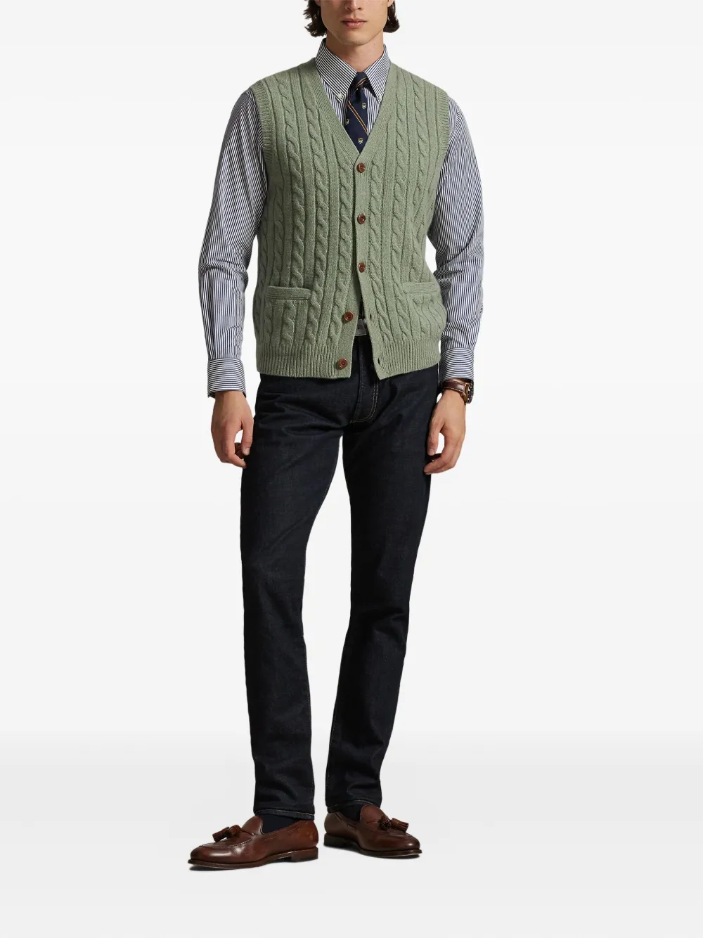 Polo Ralph Lauren Spencer met V-hals Groen