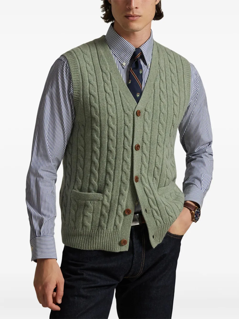 Polo Ralph Lauren Spencer met V-hals Groen