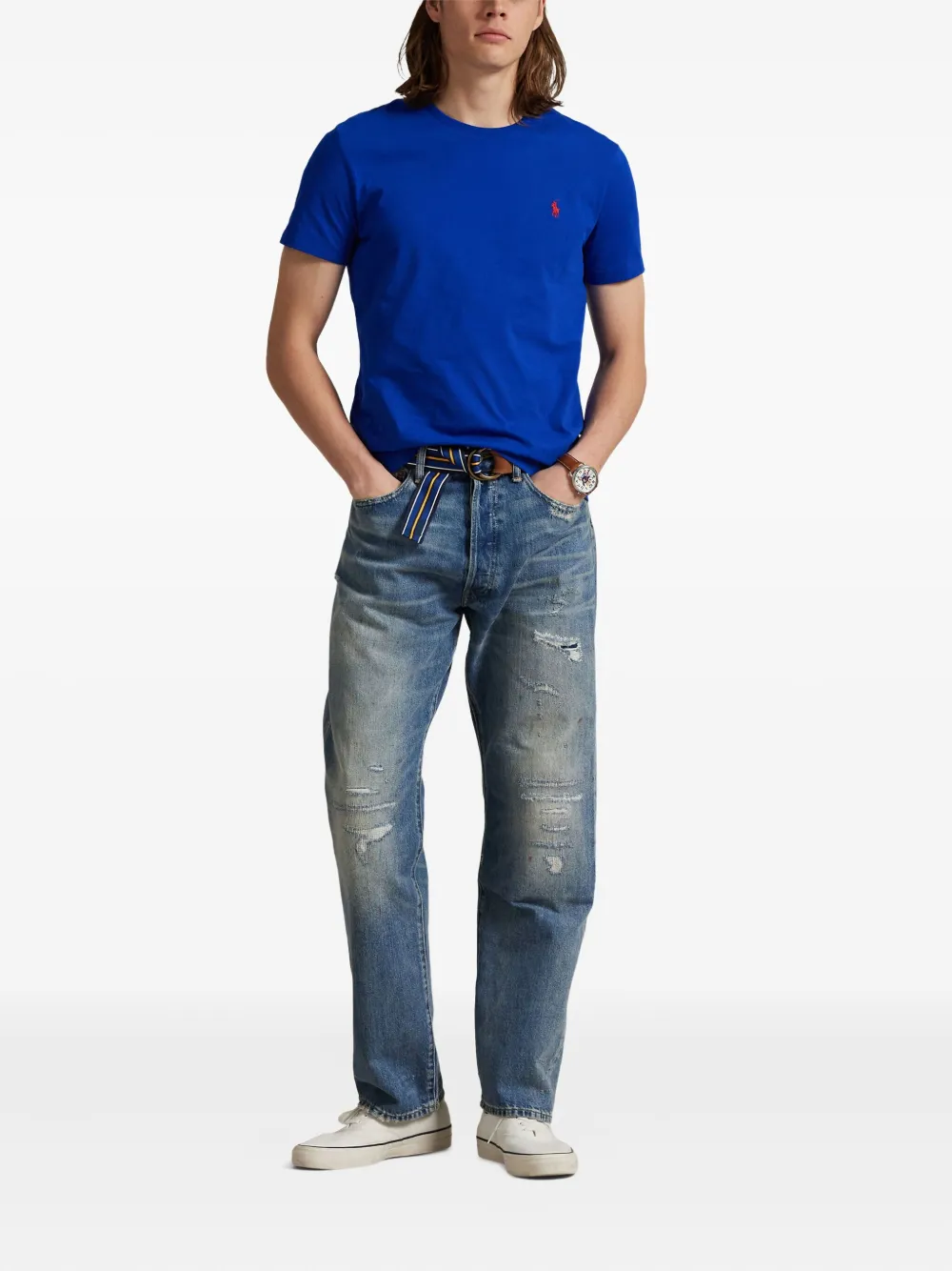 Polo Ralph Lauren T-shirt met logo Blauw