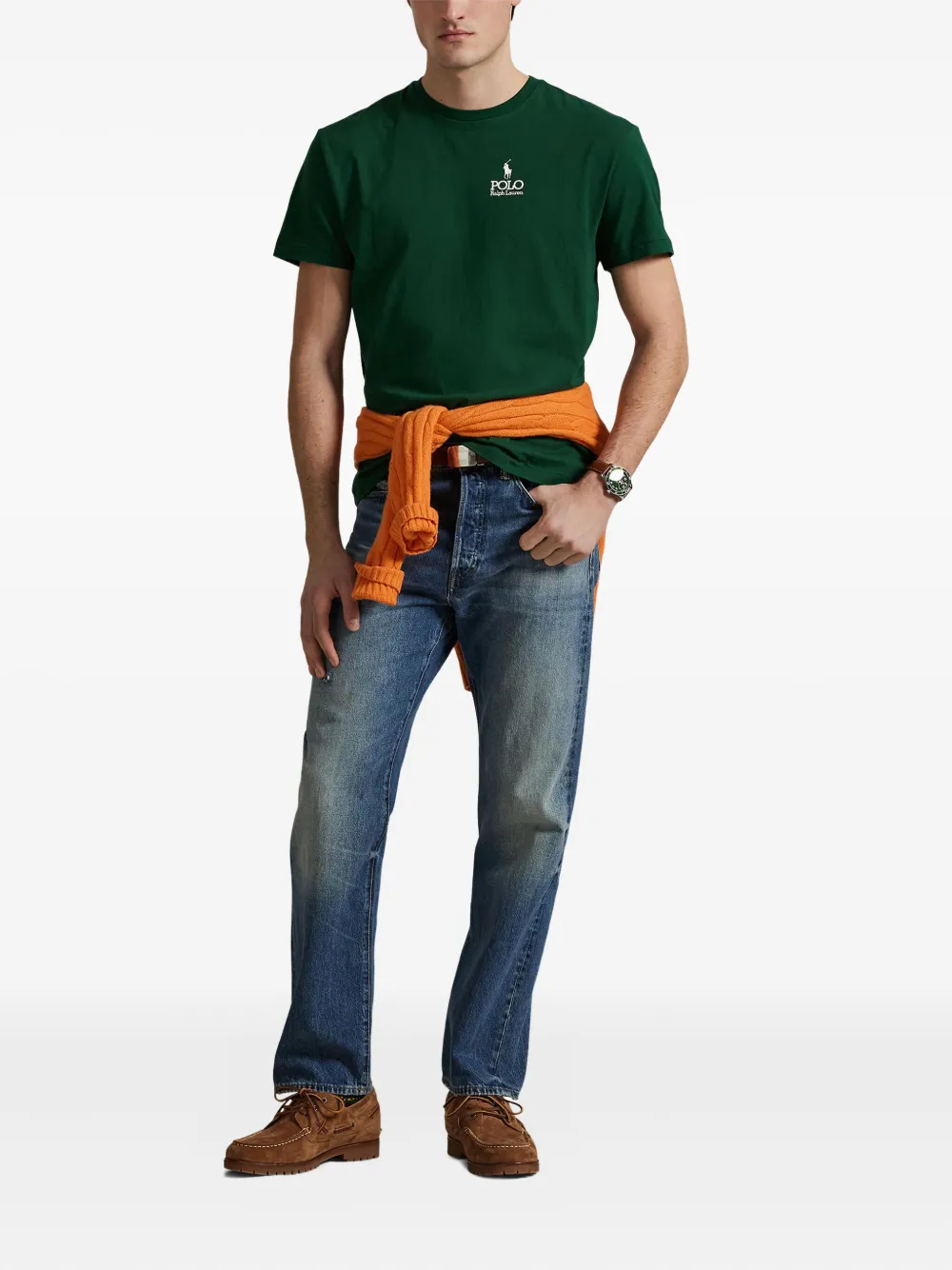 Polo Ralph Lauren T-shirt met geborduurd logo Groen