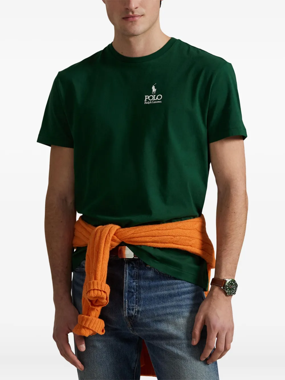Polo Ralph Lauren T-shirt met geborduurd logo Groen