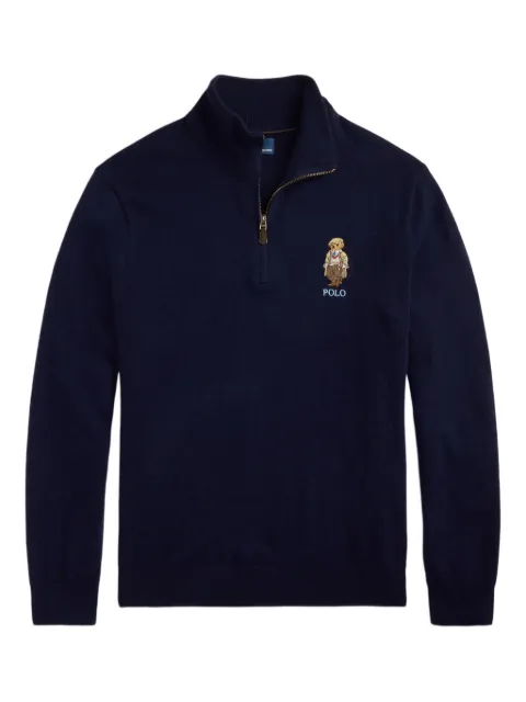 Polo Ralph Lauren logo-embroidered half-zip pullover