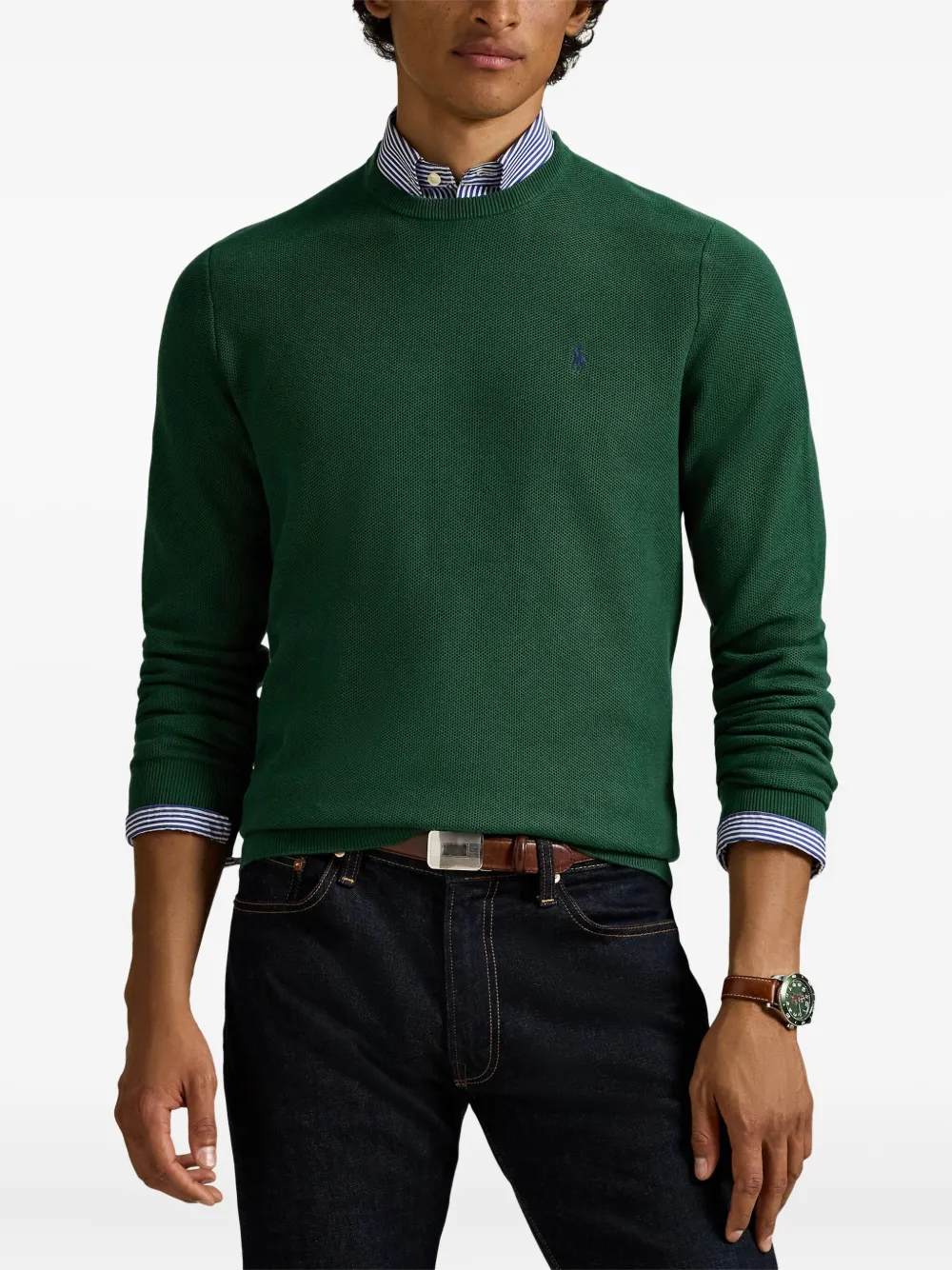 Polo Ralph Lauren Katoenen trui met lange mouwen Groen