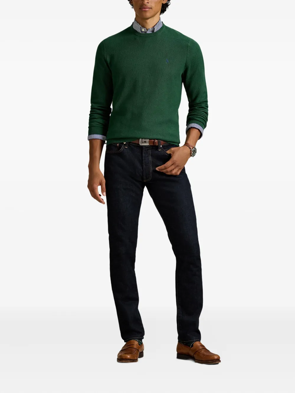 Polo Ralph Lauren Katoenen trui met lange mouwen Groen