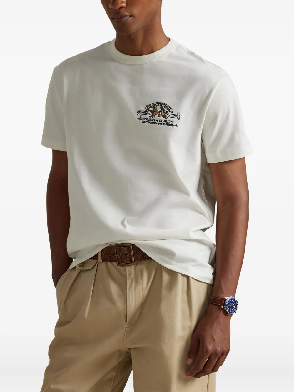 Polo Ralph Lauren T-shirt met borduurwerk Wit