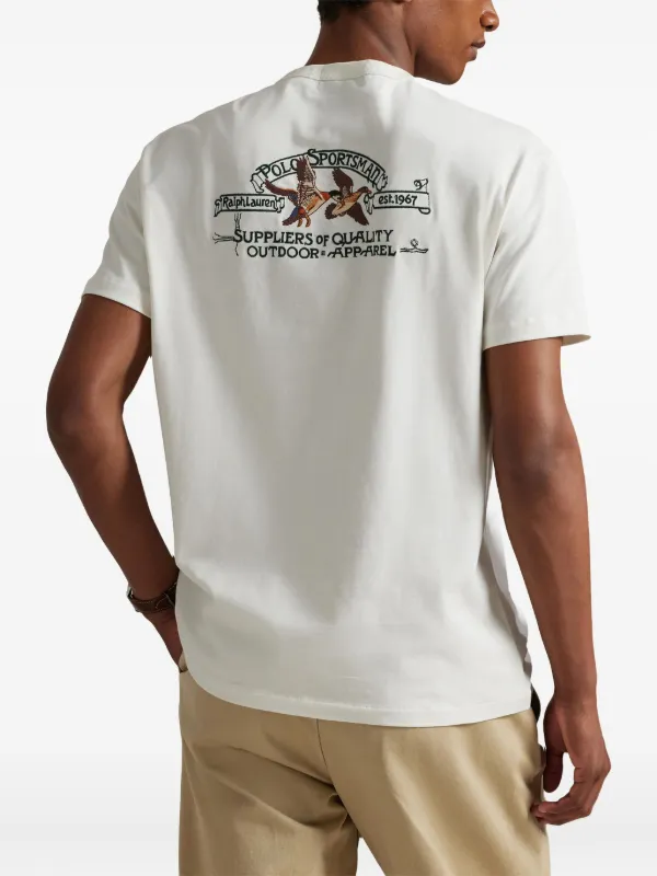 Polo Ralph Lauren Embroidered t-shirt White FARFETCH IN