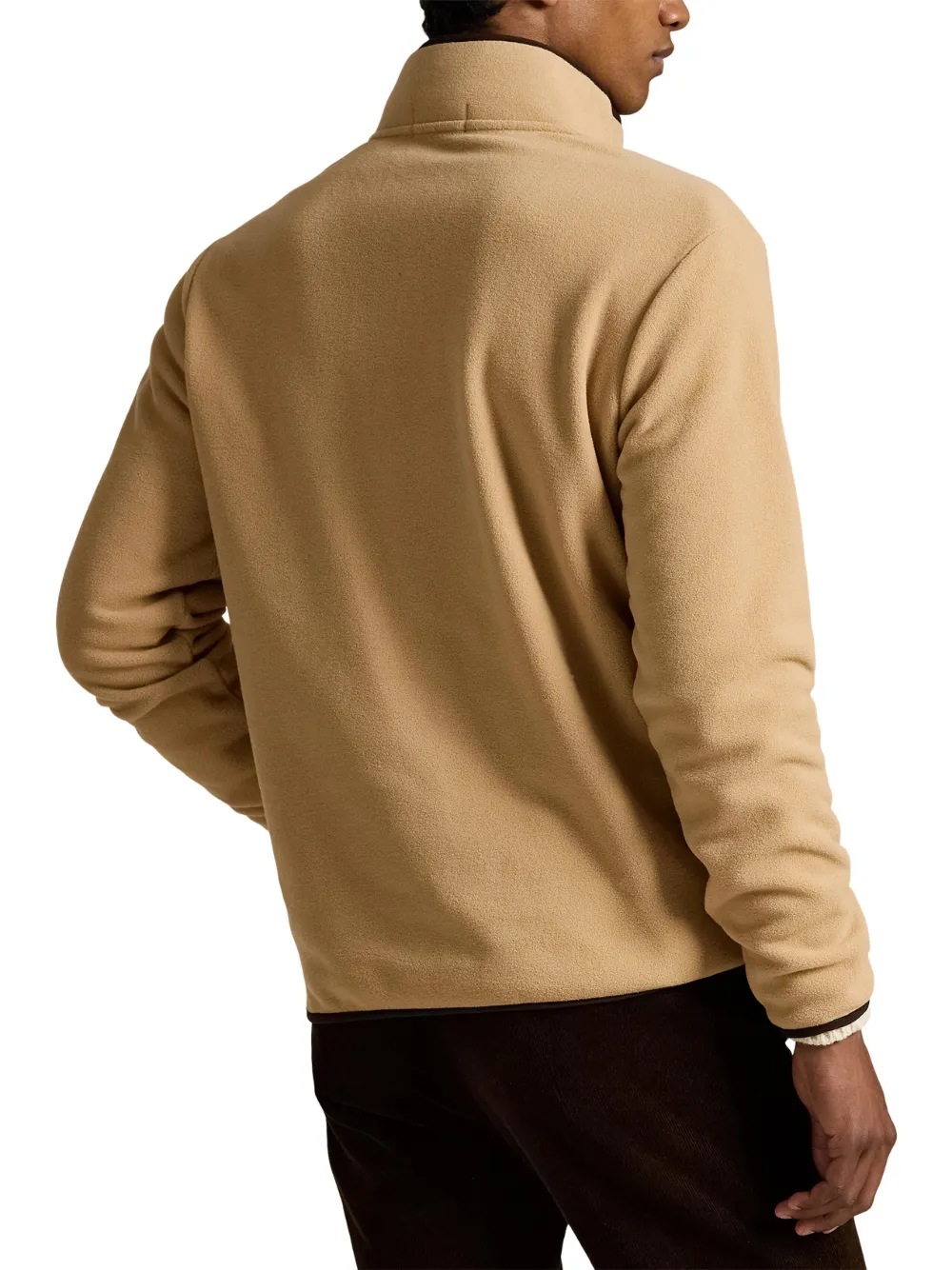 Polo Ralph Lauren Polo Bear sweater met halve rits Beige