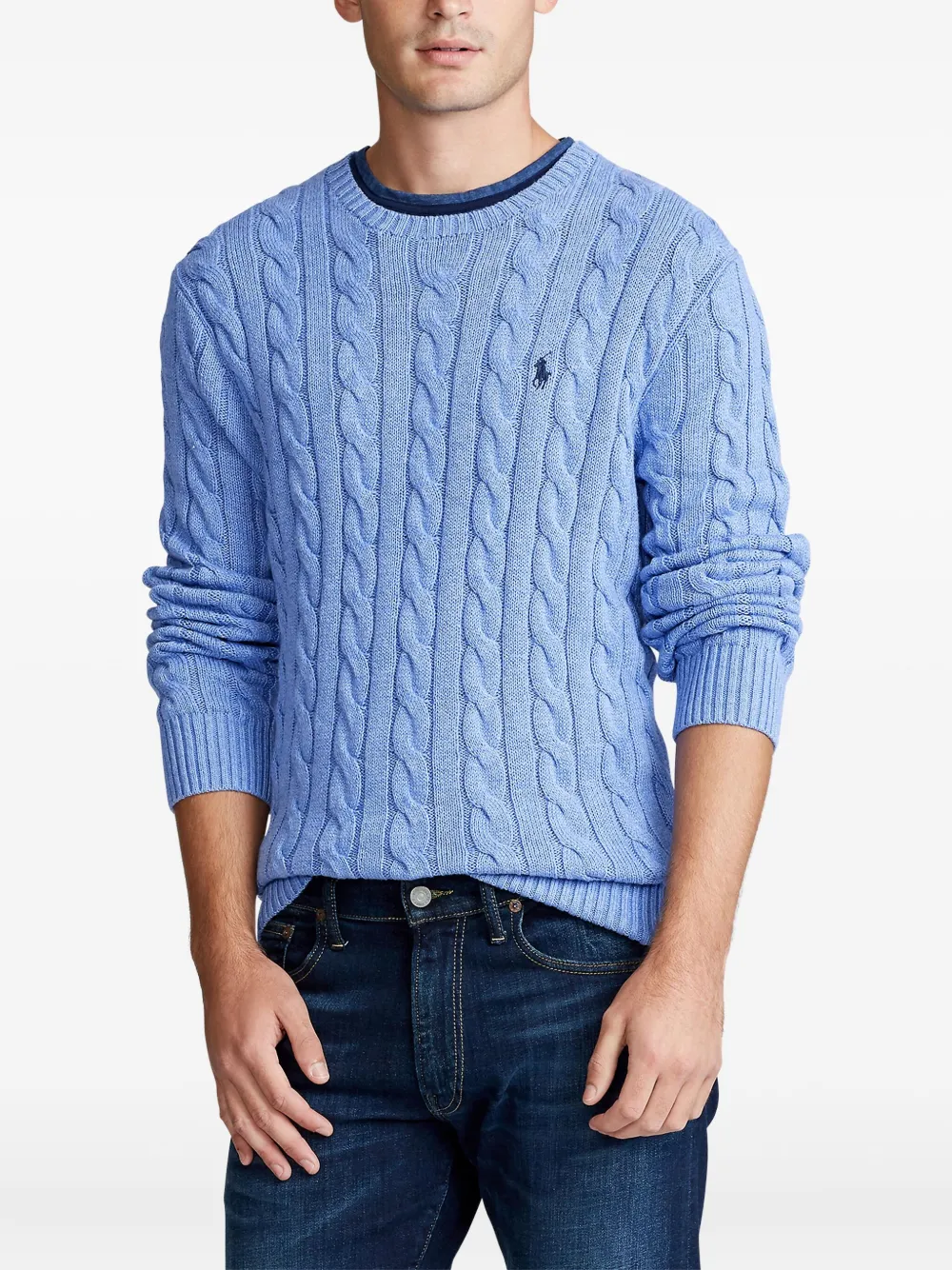 Polo Ralph Lauren Kabelgebreide trui Blauw