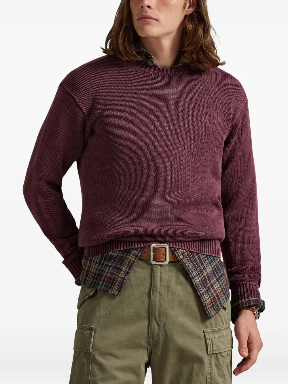 Polo Ralph Lauren Katoenen trui met lange mouwen Rood