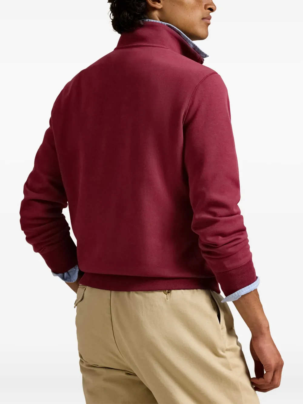 Polo Ralph Lauren Katoenen sweater met halve rits Roze