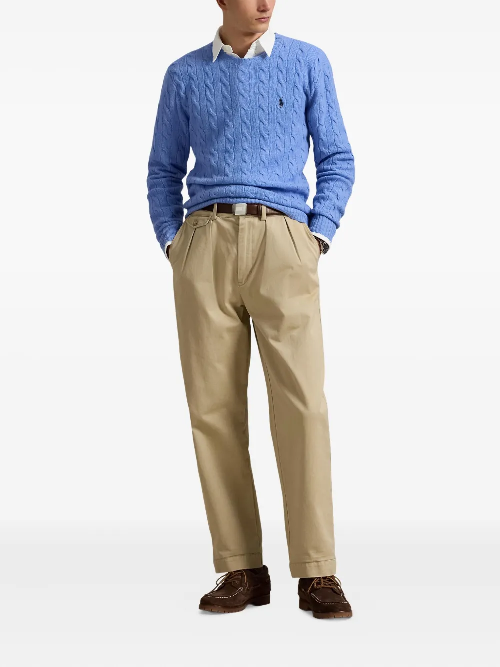 Polo Ralph Lauren Kabelgebreide trui Blauw