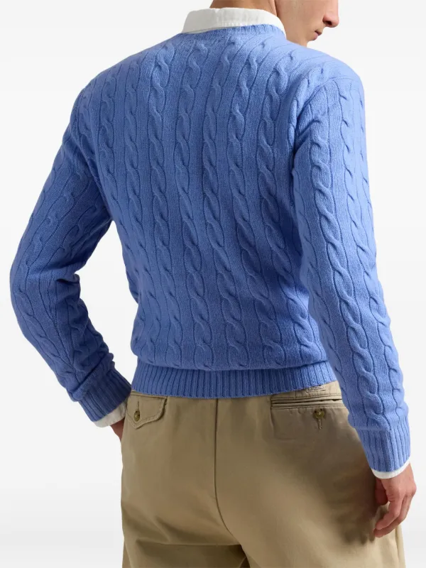 Polo Ralph Lauren ケーブルニット セーター | ブルー | FARFETCH JP