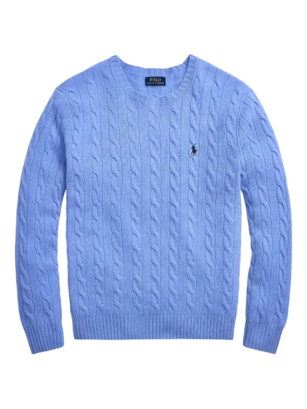 Polo Ralph Lauren ケーブルニット セーター | ブルー | FARFETCH JP