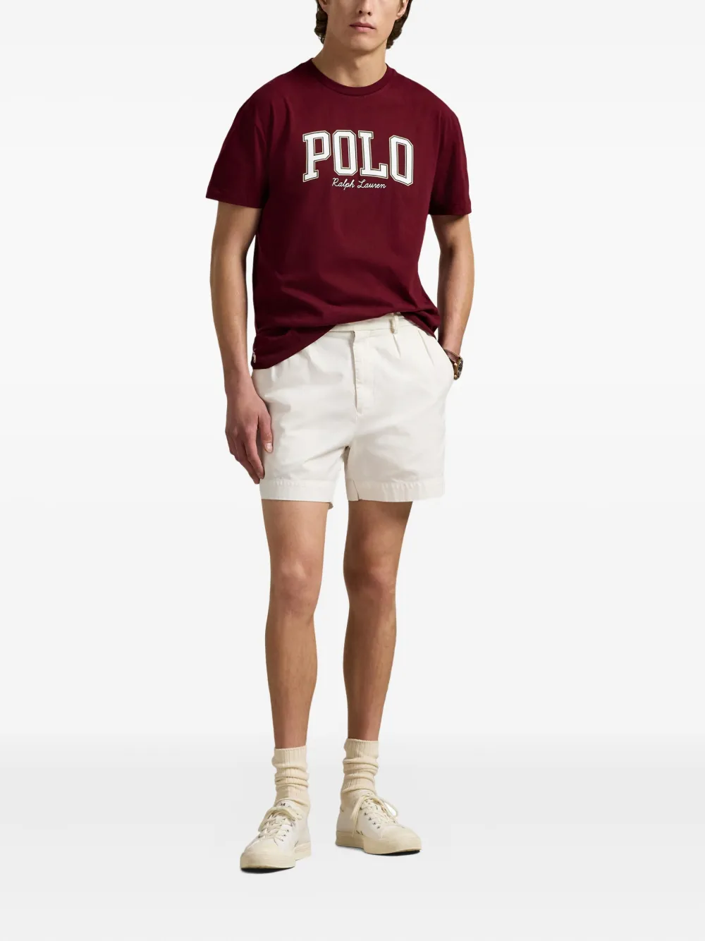 Polo Ralph Lauren T-shirt met logoprint Rood