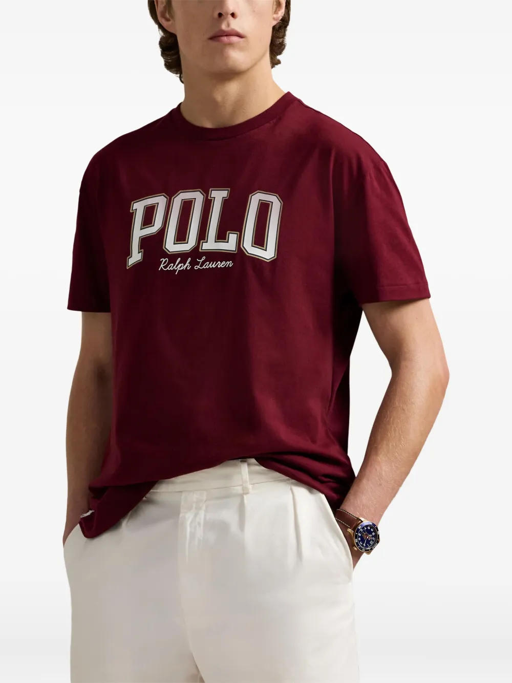 Polo Ralph Lauren T-shirt met logoprint Rood