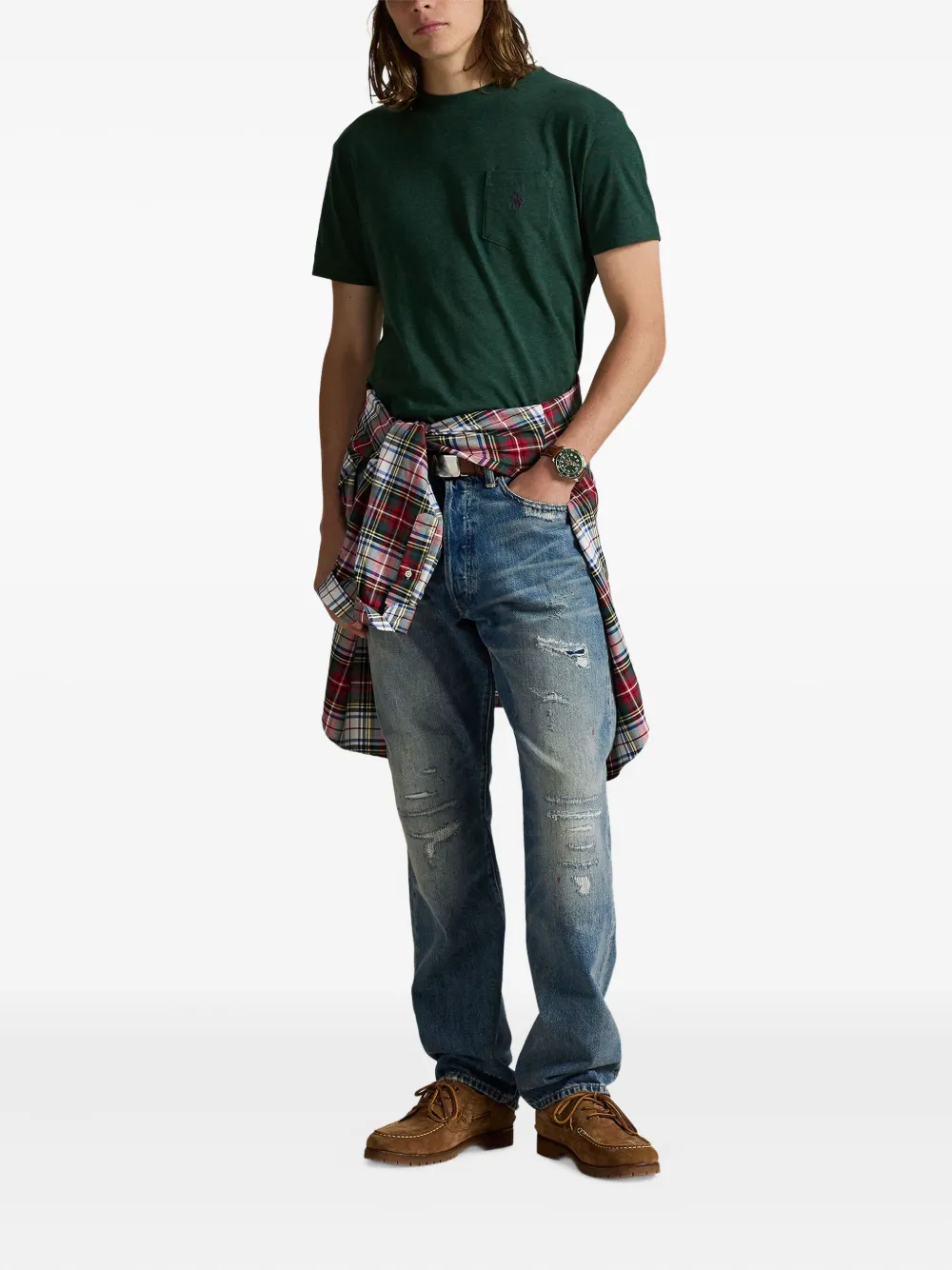 Polo Ralph Lauren T-shirt met opgestikte zak Groen