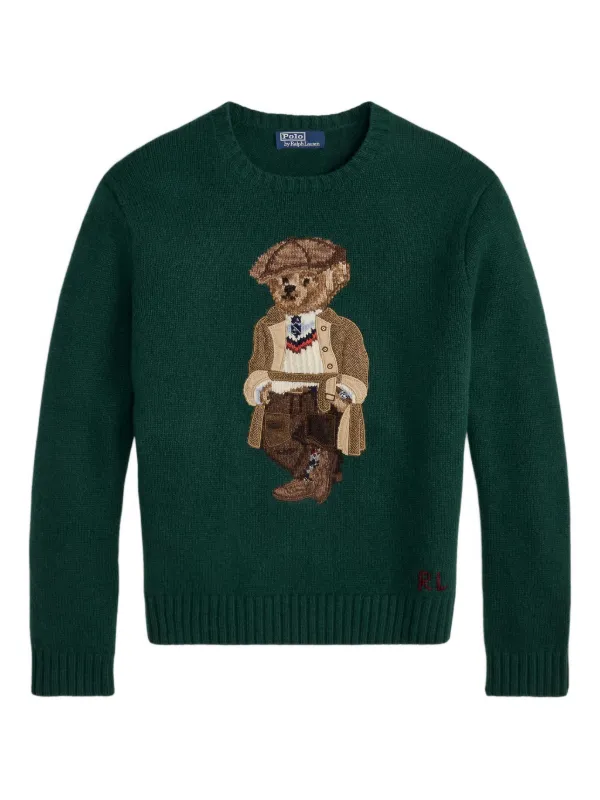 Polo Ralph Lauren Suéter Polo Bear De Lã | Verde | FARFETCH BR