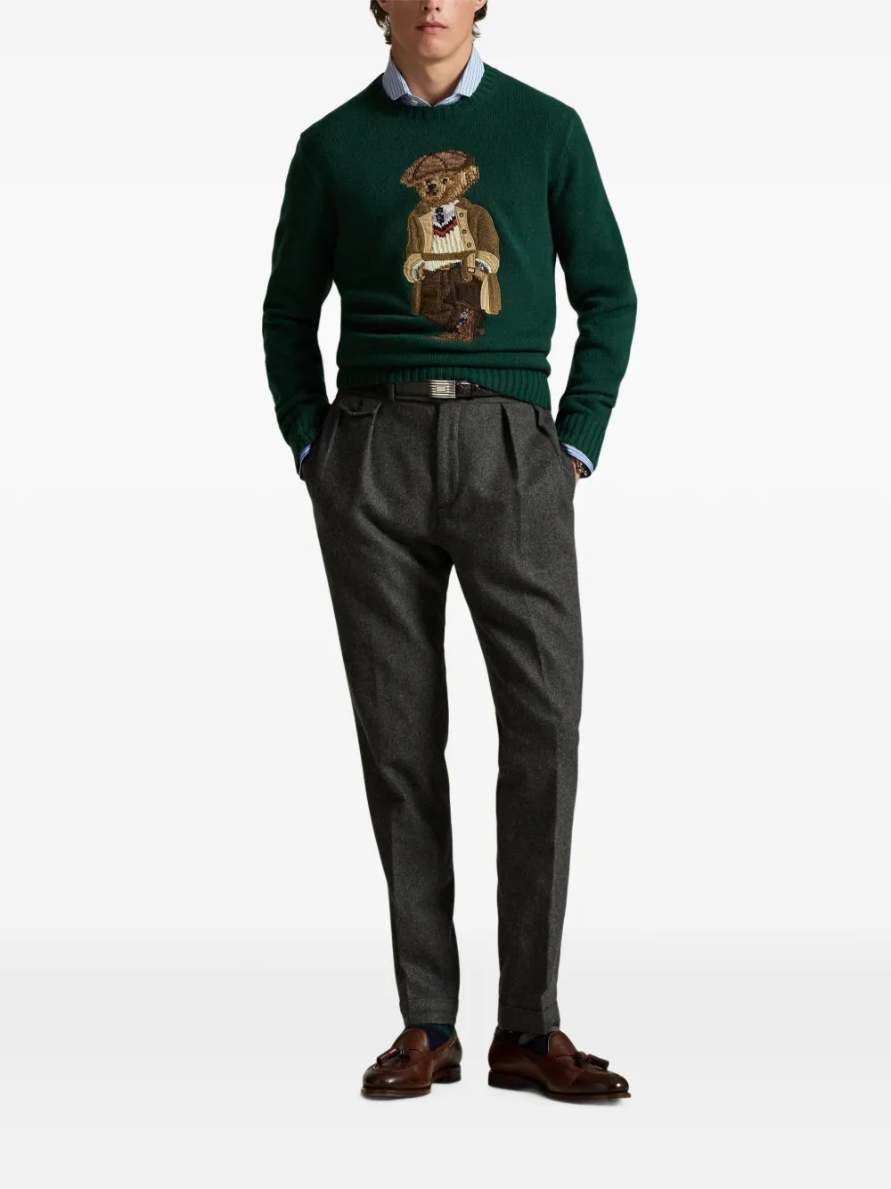 Polo Ralph Lauren Polo Bear wollen trui Groen