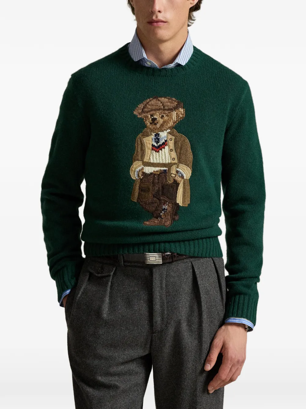 Polo Ralph Lauren Polo Bear wollen trui Groen