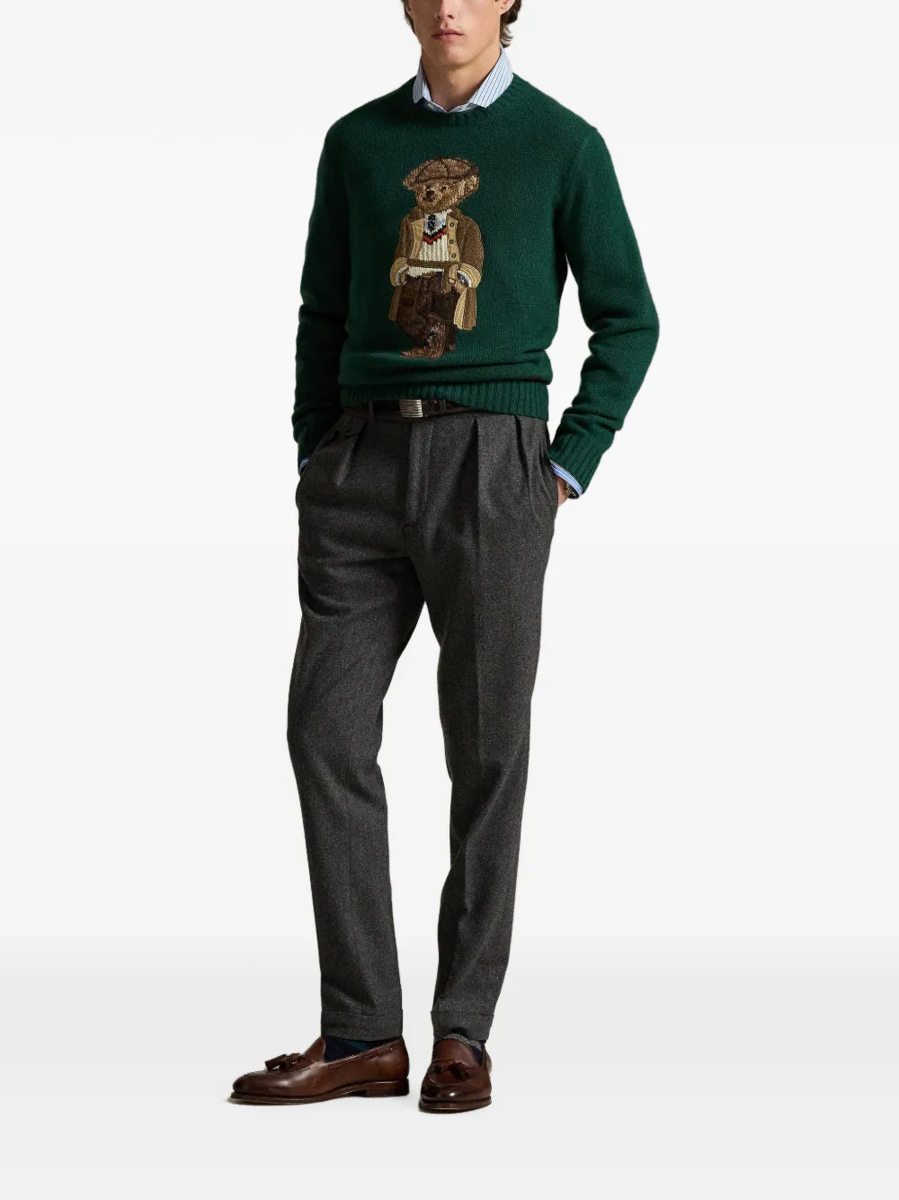 Polo Ralph Lauren Polo Bear wollen trui Groen