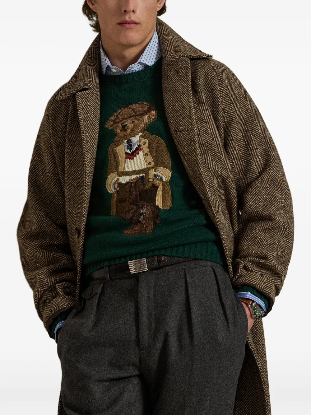 Polo Ralph Lauren Polo Bear wollen trui Groen