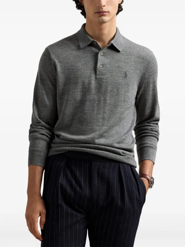 Polo by Ralph Lauren グレー長袖 ポロシャツ M Polo by Ralph Lauren グレー ポロシャツ M Polo Lauren ポロシャツ