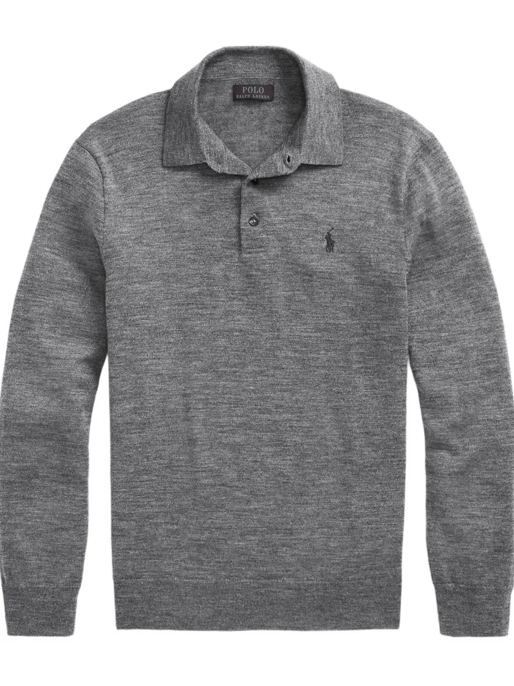 Polo Ralph Lauren Wool Polo Shirt In Gray