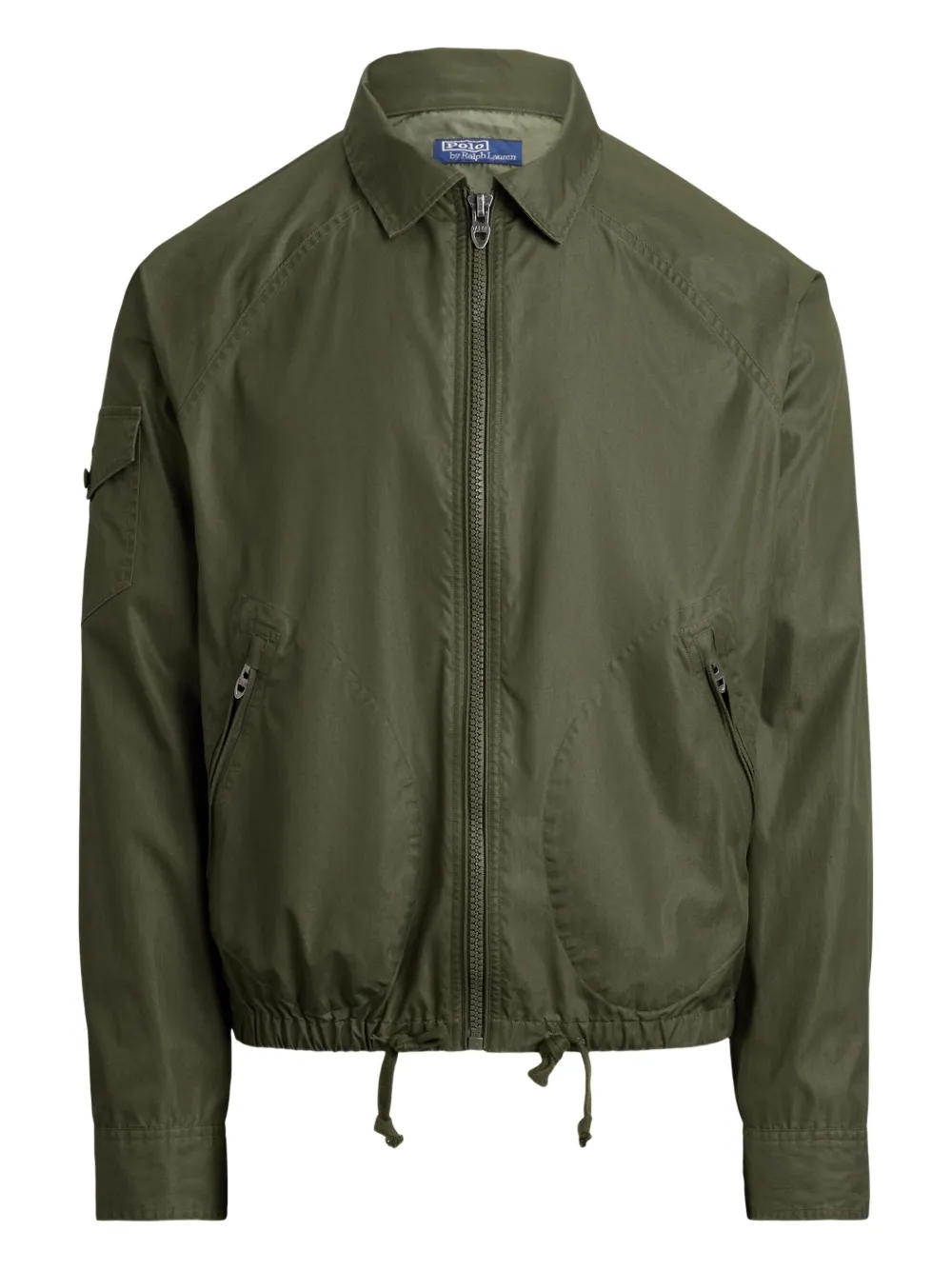 Polo Ralph Lauren Drawstring-pocket Bomber Jacket In Green