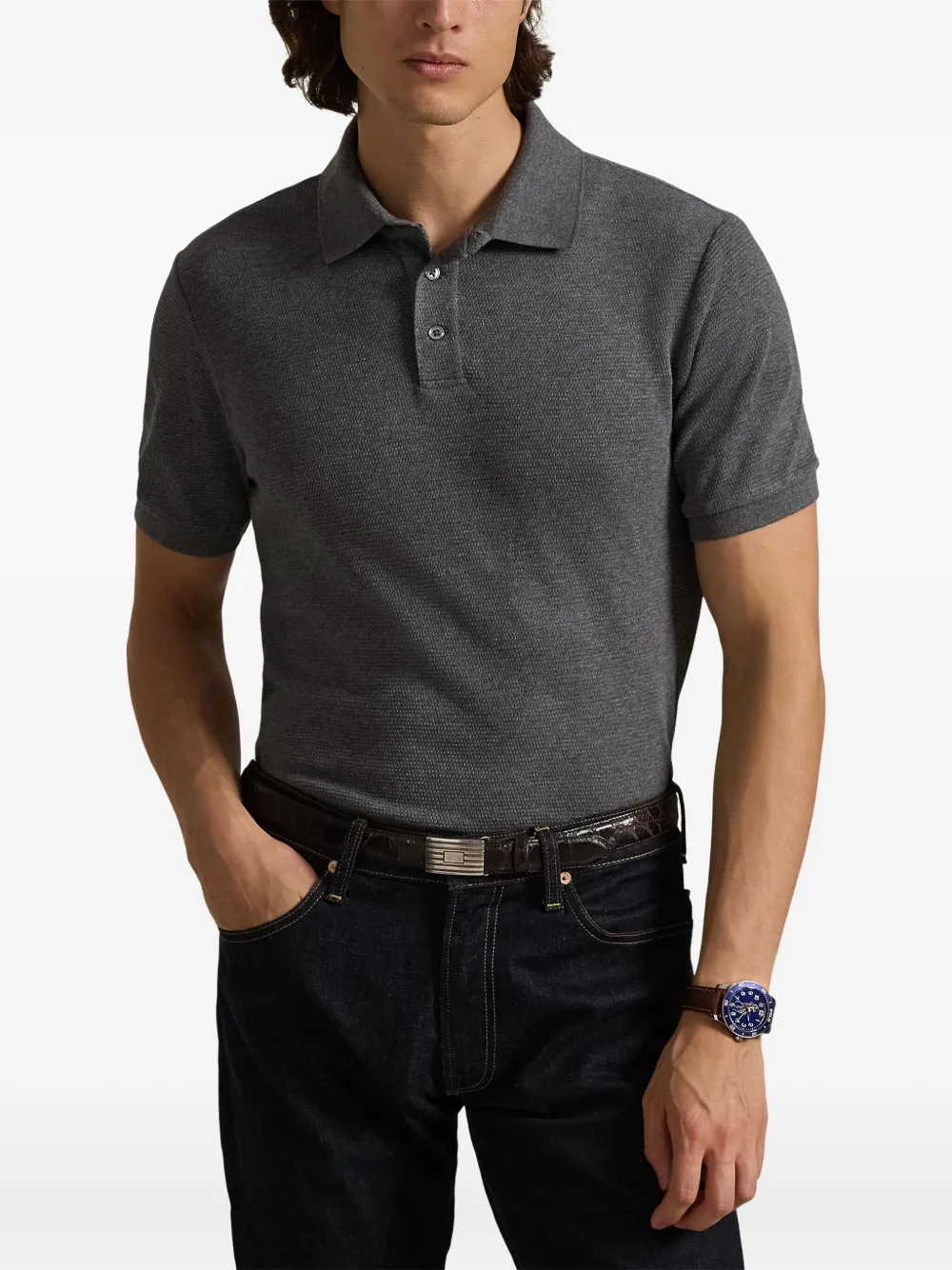 Polo Ralph Lauren Katoenen poloshirt Grijs