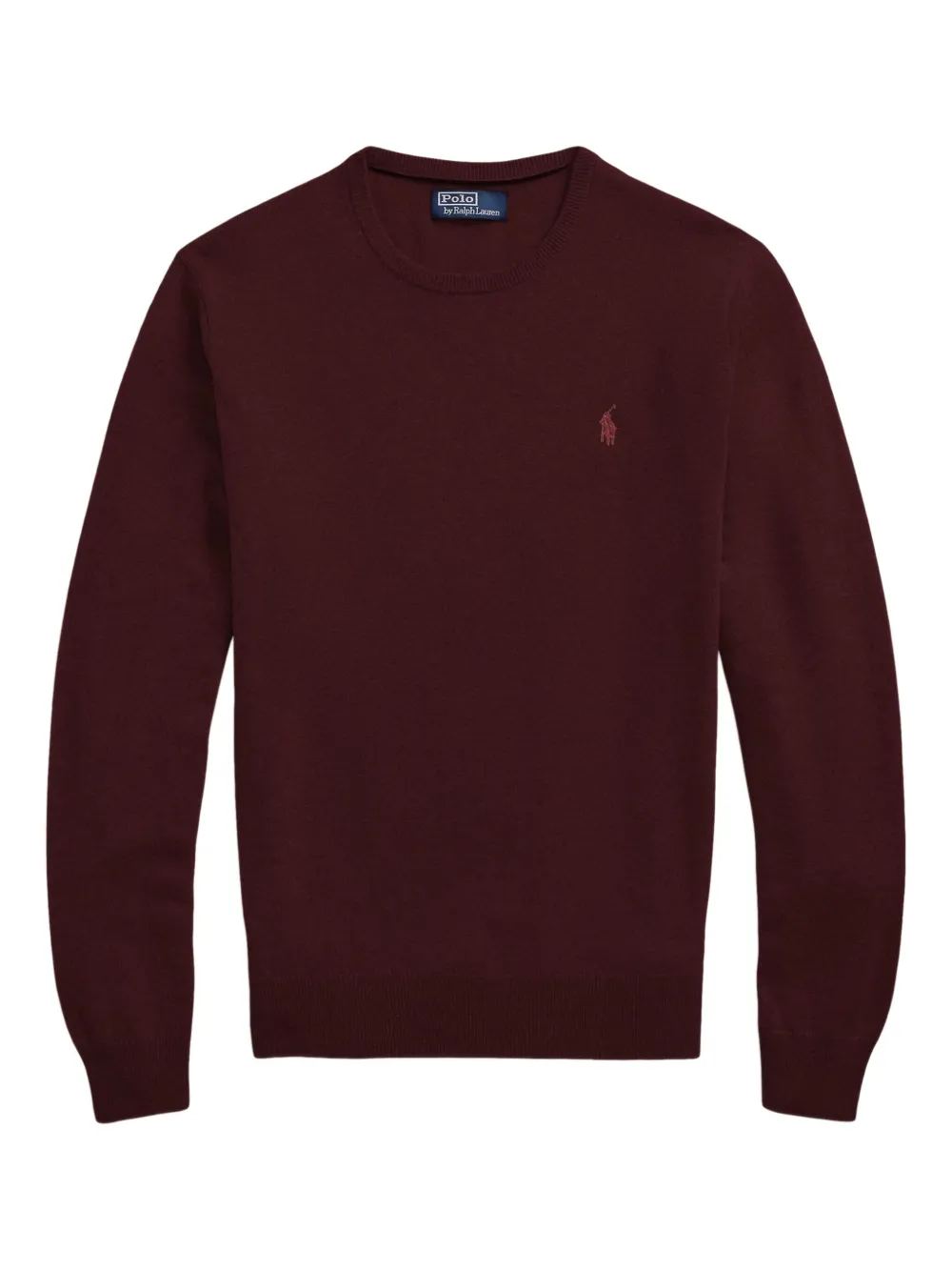 crew-neck knit sweater