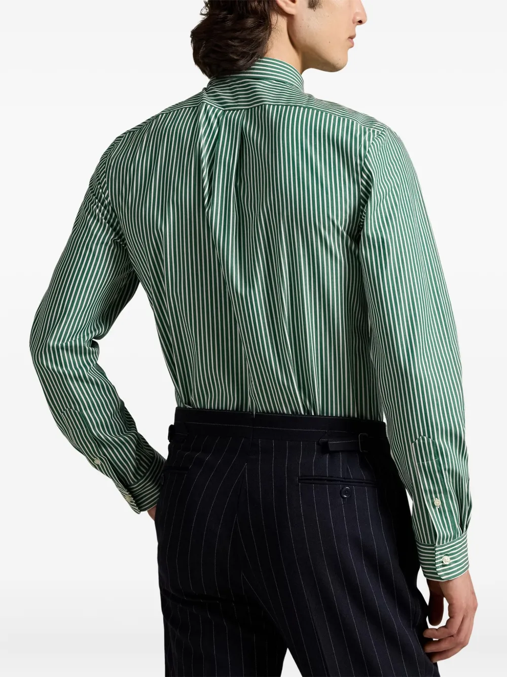 Polo Ralph Lauren Gestreept overhemd met lange mouwen Groen