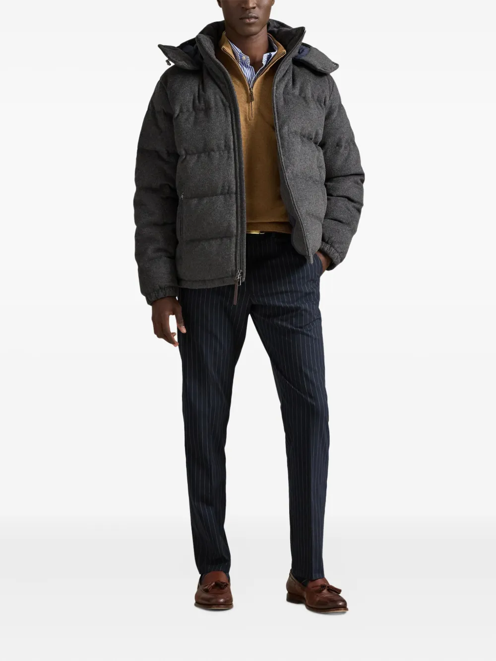 Polo Ralph Lauren hooded padded jacket - Grigio