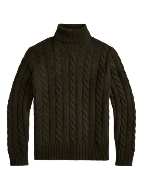 Polo Ralph Lauren свитер фактурной вязки с высоким воротником