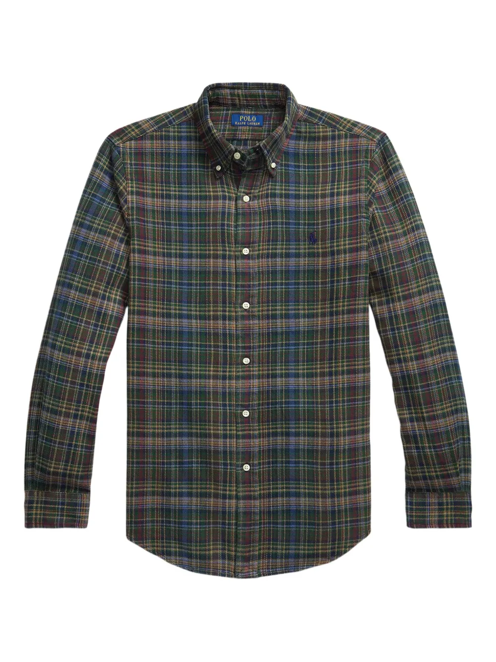 Polo Ralph Lauren plaid-pattern flannel shirt | Green | Image 1