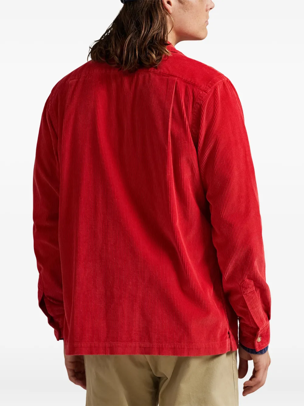 Polo Ralph Lauren Ribfluwelen overhemd Rood