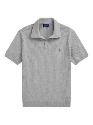 Polo Ralph Lauren Camisa Polo Canelada | Cinza | FARFETCH BR
