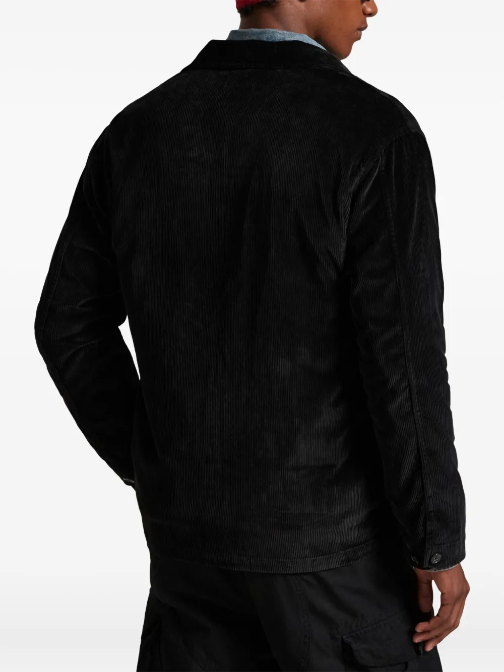 Polo Ralph Lauren Ribfluwelen shirtjack Zwart