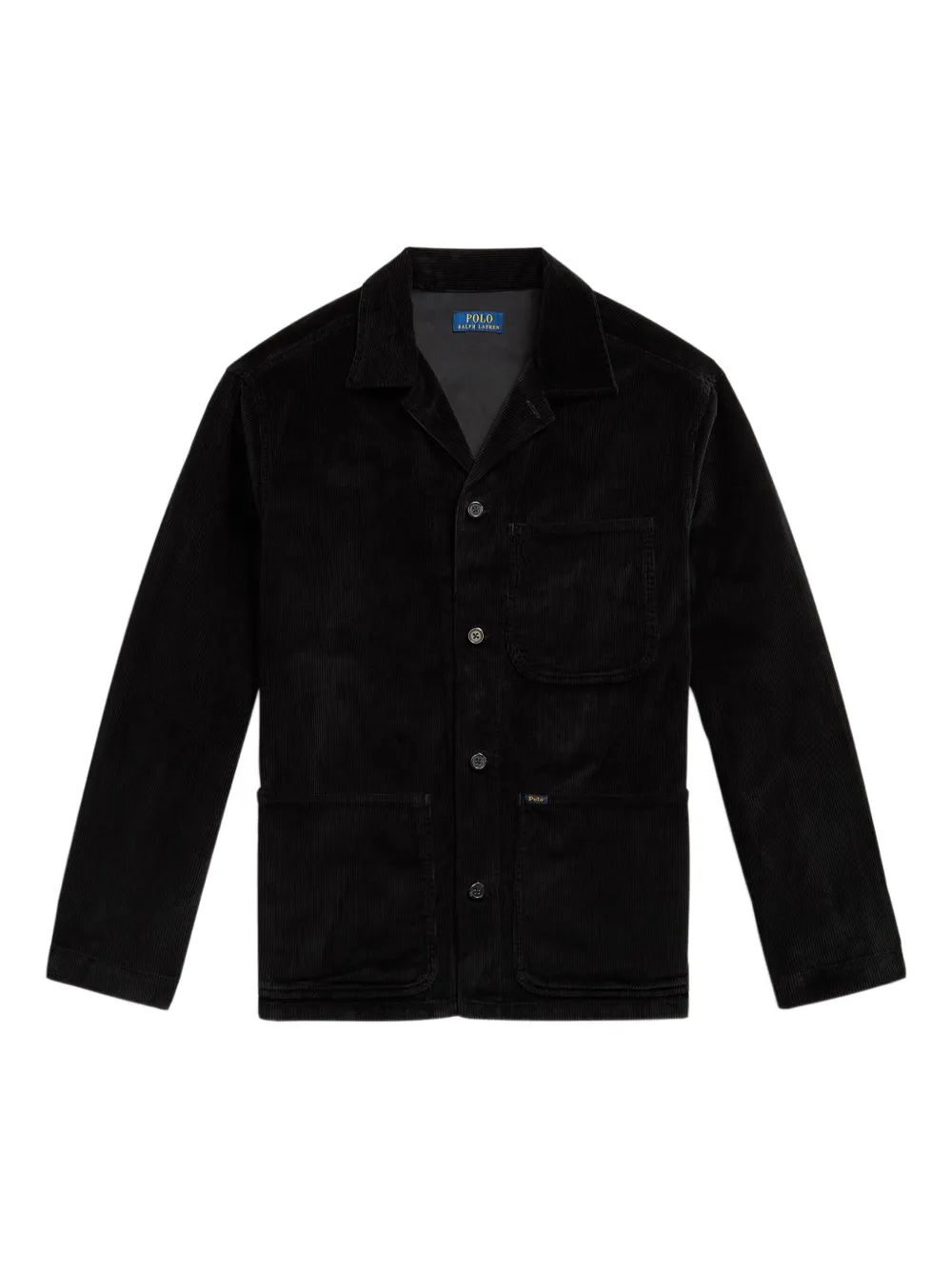 Polo Ralph Lauren corduroy long-sleeve shirt jacket | Black | Image 1