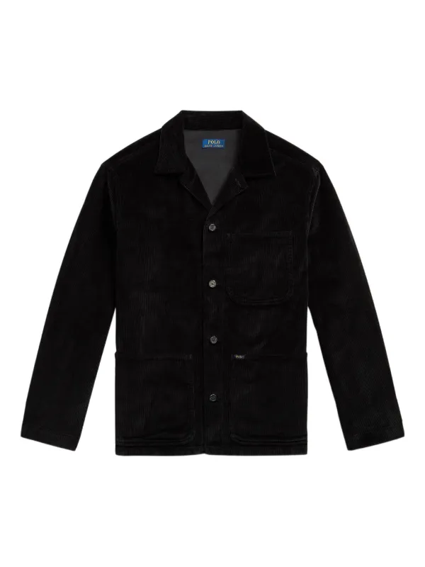Polo Ralph Lauren Corduroy long-sleeve Shirt Jacket Black FARFETCH PH