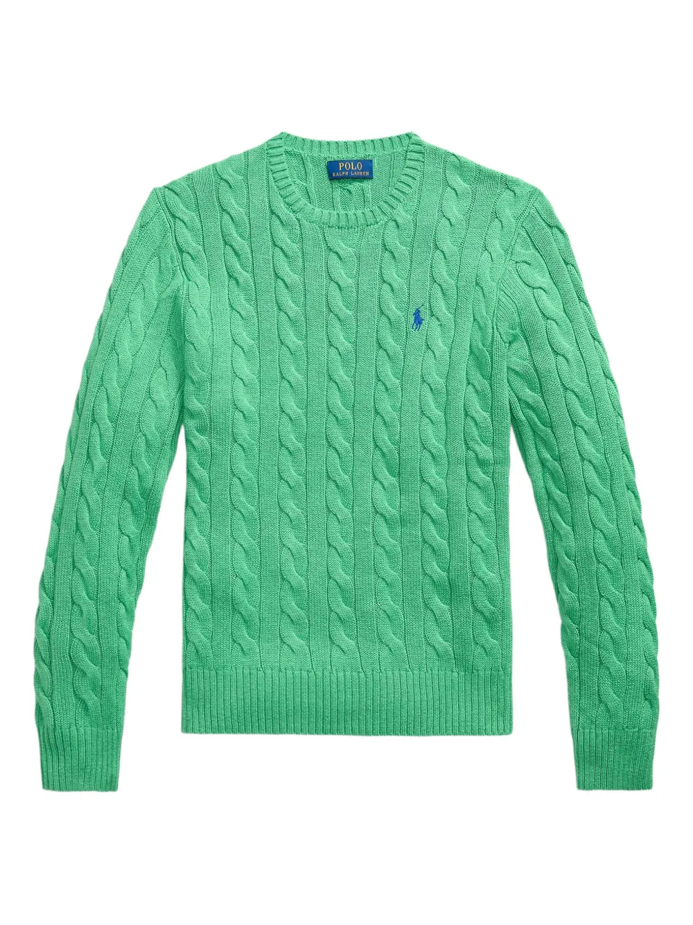 Polo Ralph Lauren cable-knit cotton sweater Groen