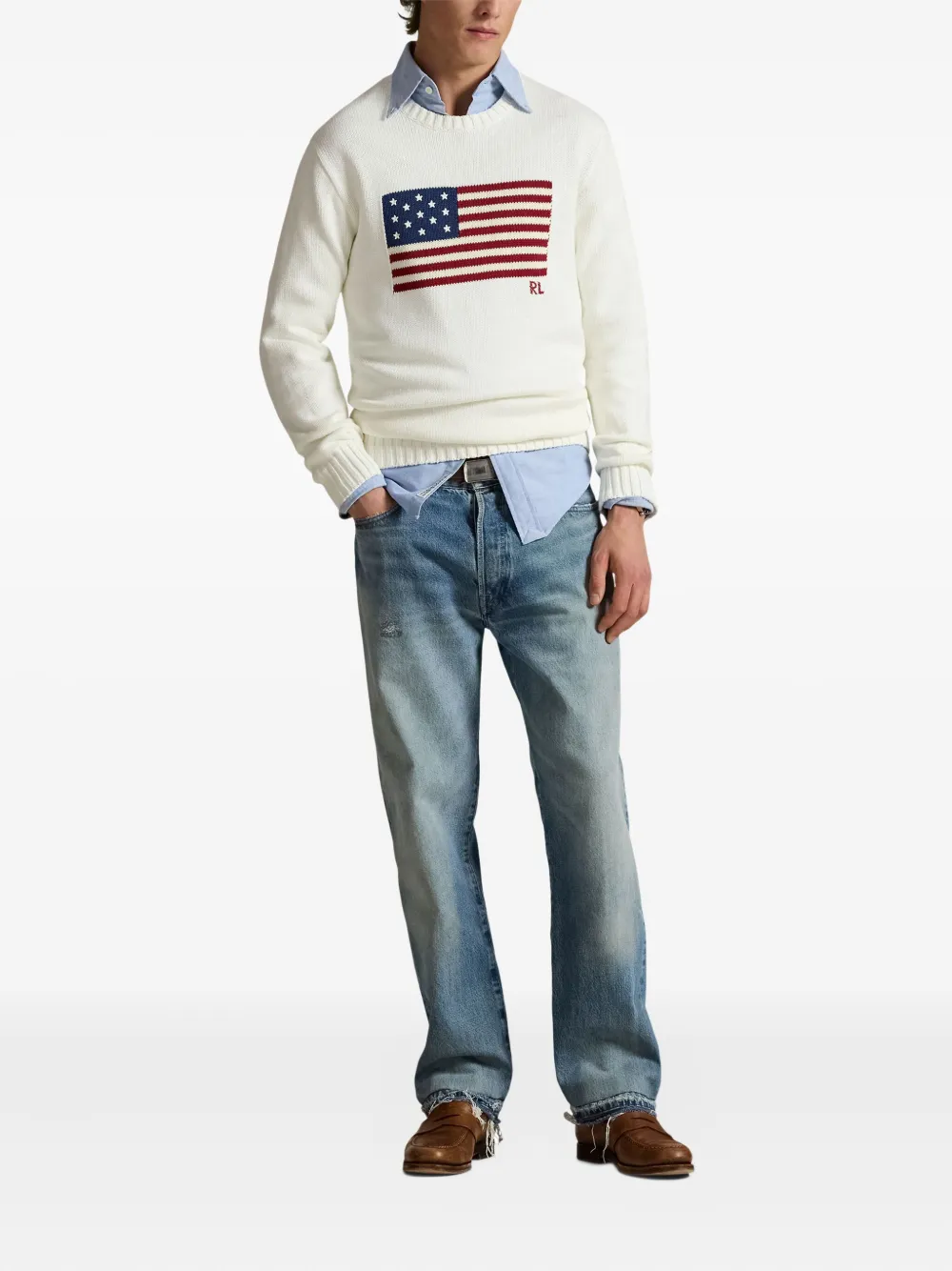 Polo Ralph Lauren pull à motif drapeau | Pulls | Image 2