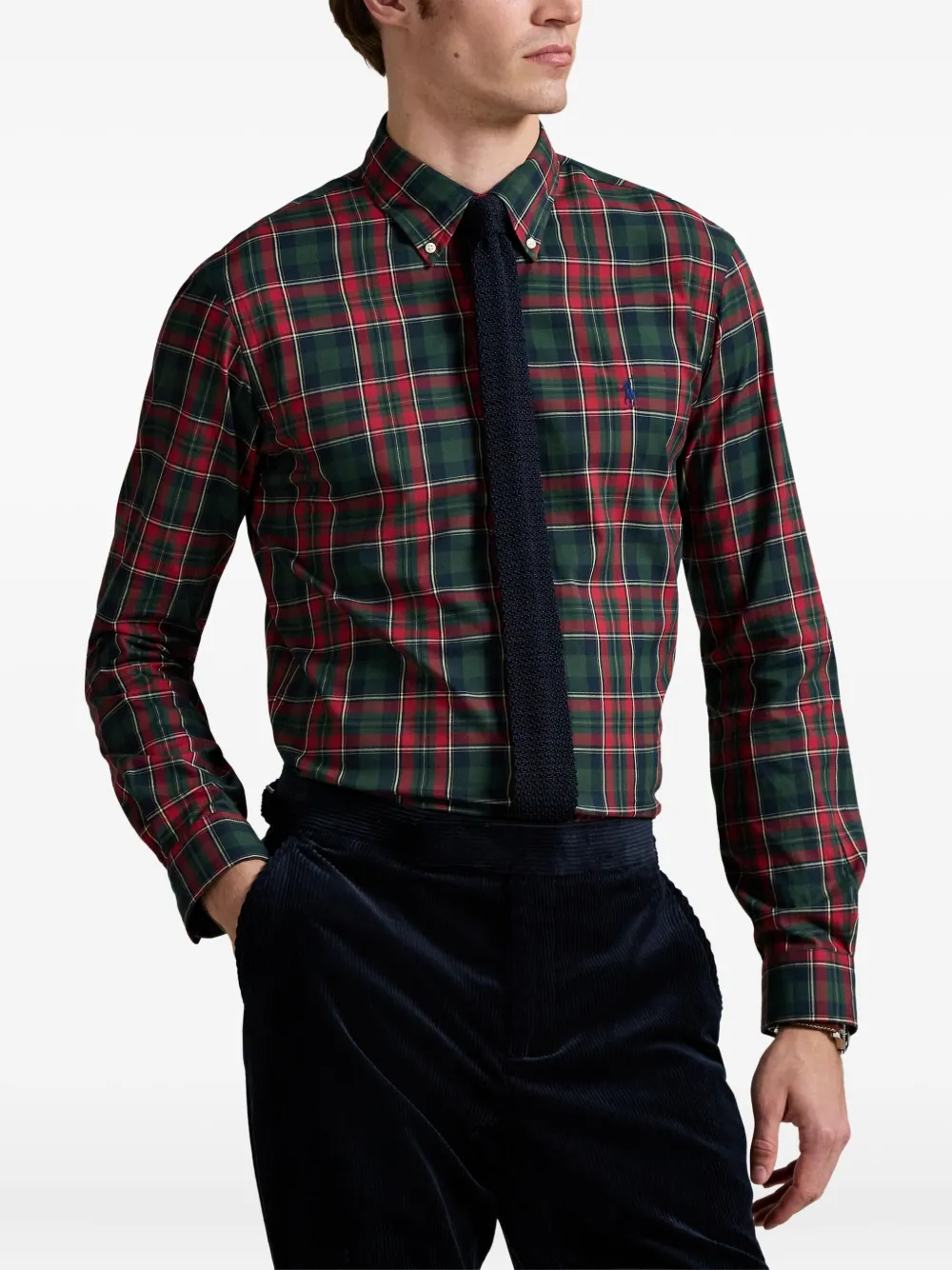 Polo Ralph Lauren Long Sleeve Sport Shirt Clothing In Red