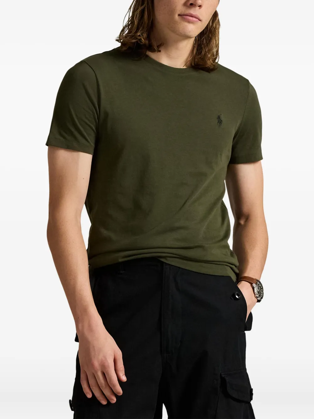Polo Ralph Lauren T-shirt met geborduurd logo Groen