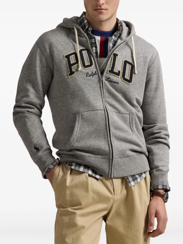 Polo Ralph Lauren ジップアップ パーカー | グレー | FARFETCH JP