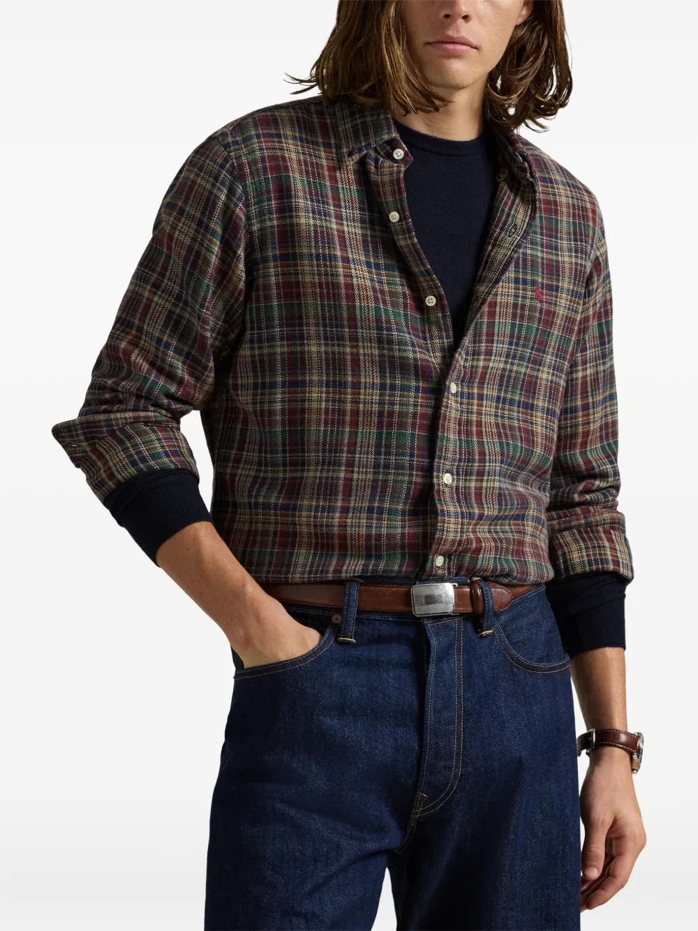 Polo Ralph Lauren Flanellen geruit overhemd Rood