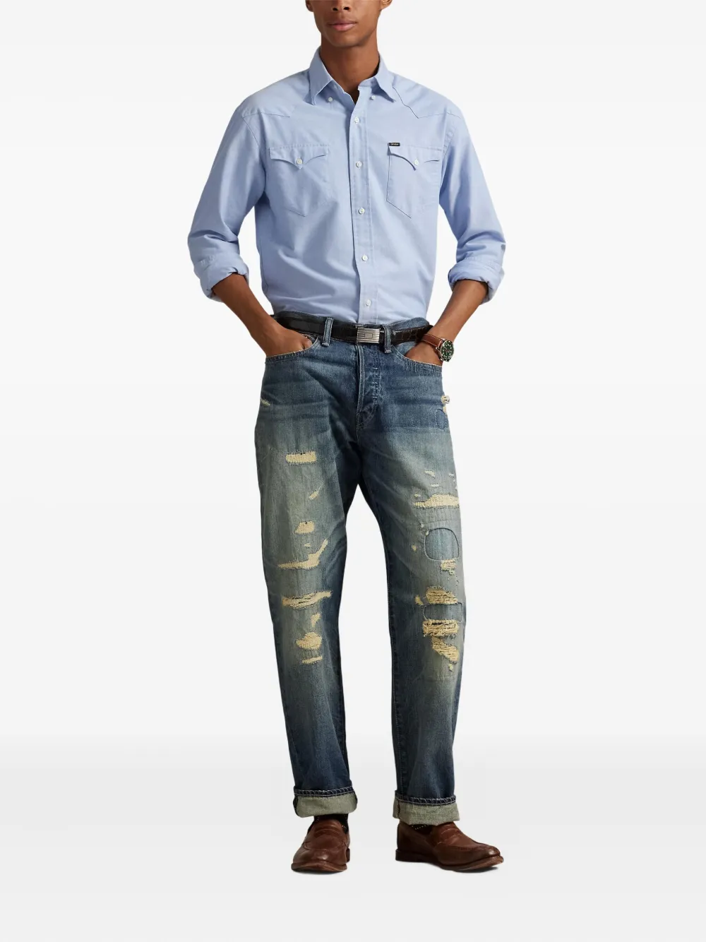 Polo Ralph Lauren Oxford overhemd Blauw