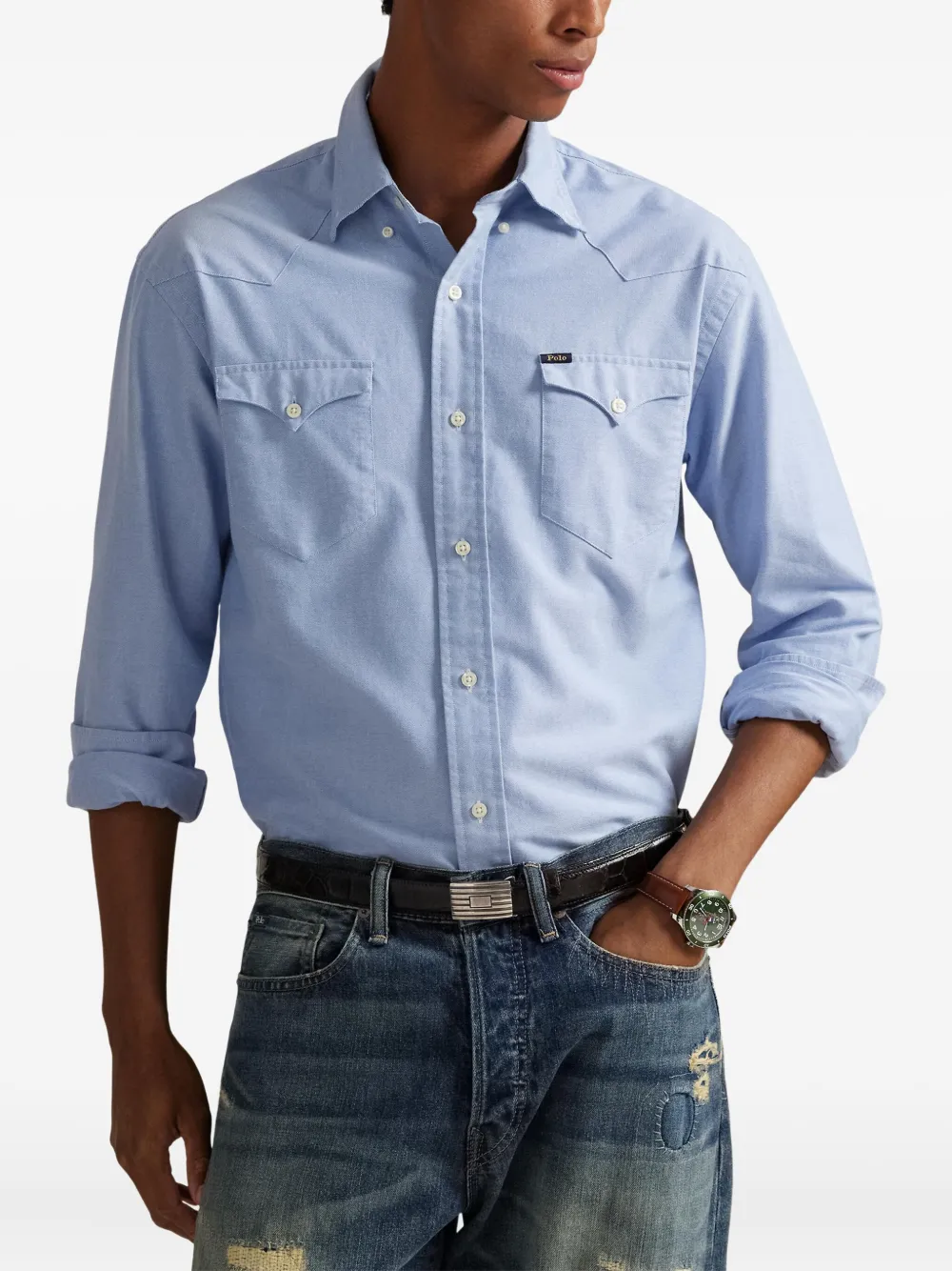 Polo Ralph Lauren Oxford overhemd Blauw